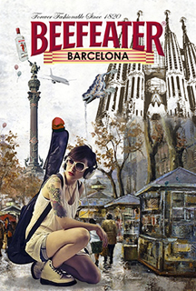 cartel publicitario beefeater