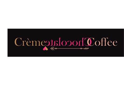 logotipo creme chocolate coffee